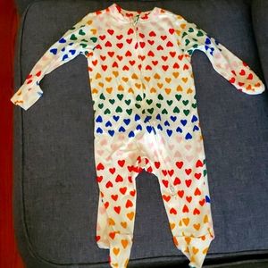 Rainbow heart pajamas